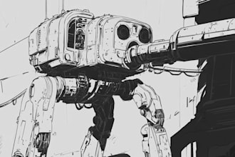 paint warhammer themed illustration