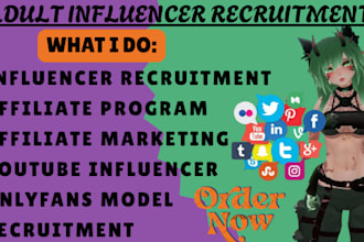 do influencer onlyfans page recruit adult influencer recruitment models