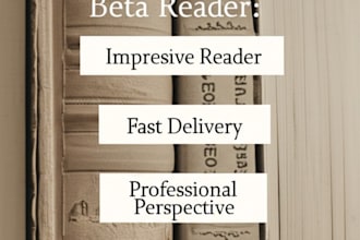 provide in depth beta reading and manuscript feedback