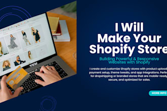 launch a fully optimized shopify store that sells