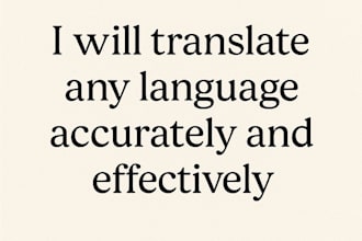 translate any language content accurately and naturally