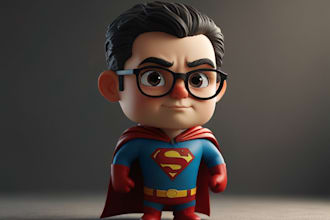 draw a superhero cartoon characters for you