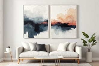 design modern canvas wall art, minimal designs and abstract art