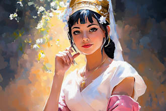 do renaissance art oil painting portrait