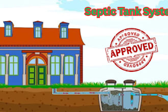 design, review septic systems, mep, stamped architectural plans for permit apro