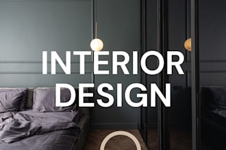 do bedroom, living room, kitchen, interior design and realistic 3d rendering