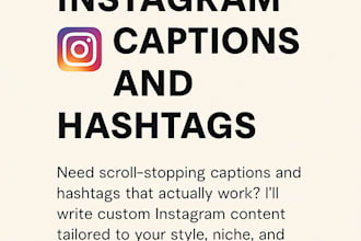 write engaging instagram captions and hashtags for your brand