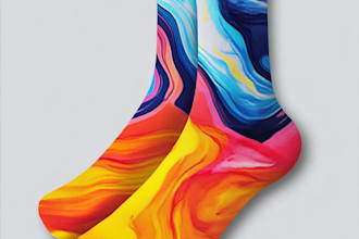 create a custom and unique socks design