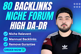 create manual do follow niche relevent forum backlinks