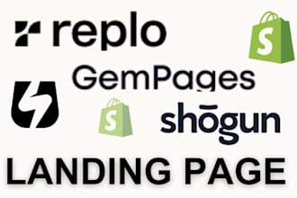 build instant pagedeck replo pagefly shogun shopify landing page