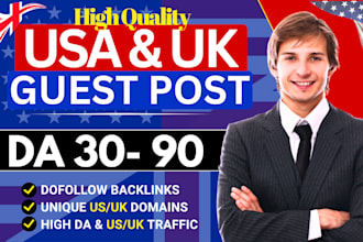 do UK and USA guest posts on high da blogs with dofollow backlinks
