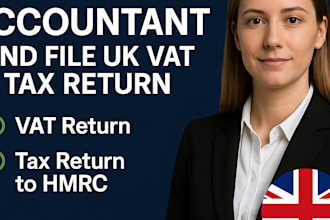 be your UK accountant and file UK vat tax return to hmrc