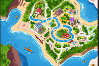 do vector map illustration and event map