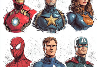 draw you as an amazing superhero