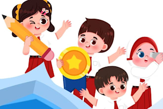 draw children story book illustration amazon kdp picture book cover art design