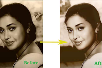 enhance and restore blurry, damaged photos fast edit