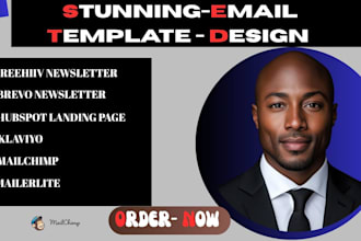 design klaviyo, mailerlite, brevo, mailchimp email marketing template newsletter