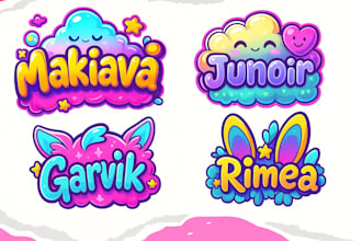 designing a cute kawaii vtuber logo for twitch stream