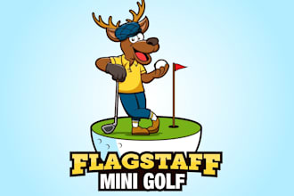 design awesome mini golf logo