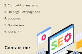 do an in depth SEO audit with keyword and competitor analysis