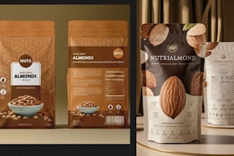 design product packaging, mylar pouch, bag label, and tech pack