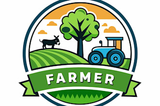 design a modern farm logo