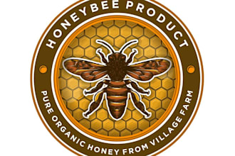 design a professional honey bee logo