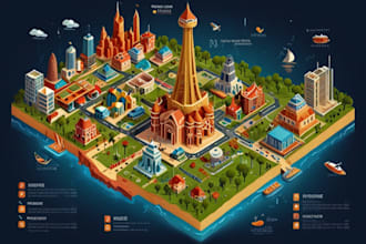 design custom event maps and detailed vector illustrations