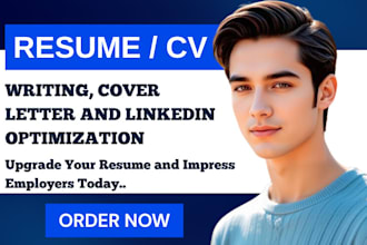 write and upgrade your resume cv cover letter and optimize your linkedin profile