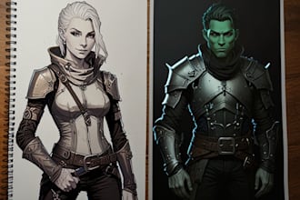 dnd character art and dnd character art