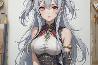 making anime, mecha, pop art ,fan art and original character