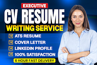 make rewrite executive ats cv update uk usa cv resume maker cover letter design