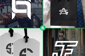 do luxury clothing fashion brand, monogram and apparel fashion logo design
