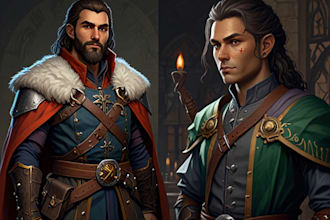 create high quality dnd character art