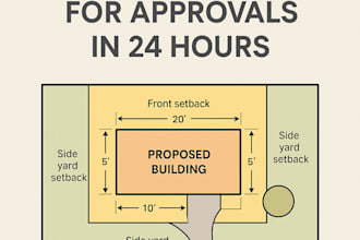 do a zoning analysis and site plan for approvals in 24 hours