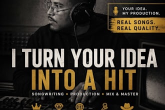 turn your song idea or ai demo into a professional hit