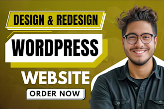 design, redesign wordpress website, build custom website development