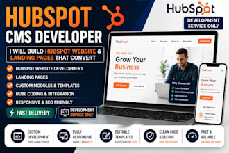 be your hubspot cms developer for websites and landing pages