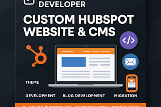 build hubspot website or hubspot landing pages or blogs