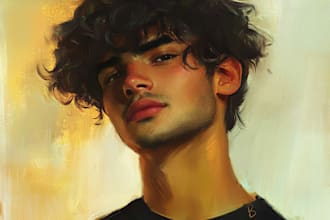 create any photo as a realistic digital oil painting