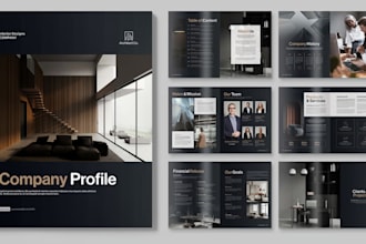 do company profile, business proposal, brochure, document, ebook, bifold design