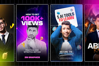 design instagram reels thumbnail or tiktok reels cover