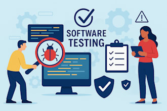 manually test your software, website, or app for bugs and usability