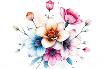 create a watercolor tattoo design