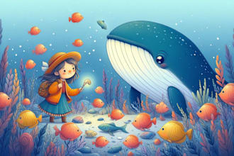 draw professional children story book illustration