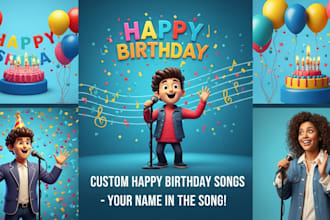 create a customized happy birthday song of your name
