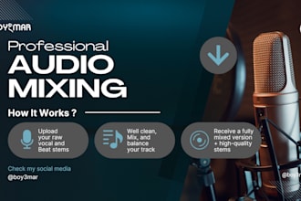 professionally mix your song for a clean and balanced sound