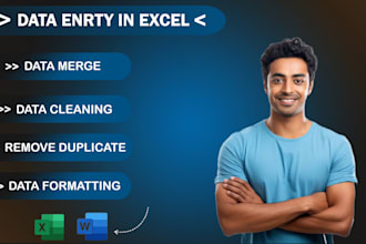 clean, format, merge, split excel data remove duplicate etc