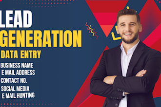 b2b lead generation, data entry, email hunting