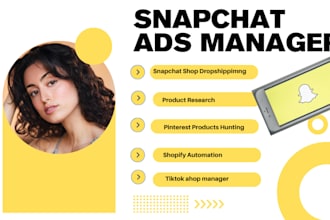 create twitter ads, snapchat ads and pinterest ads campaigns